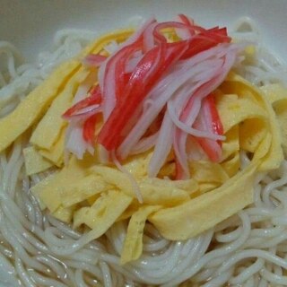 かに玉素麺